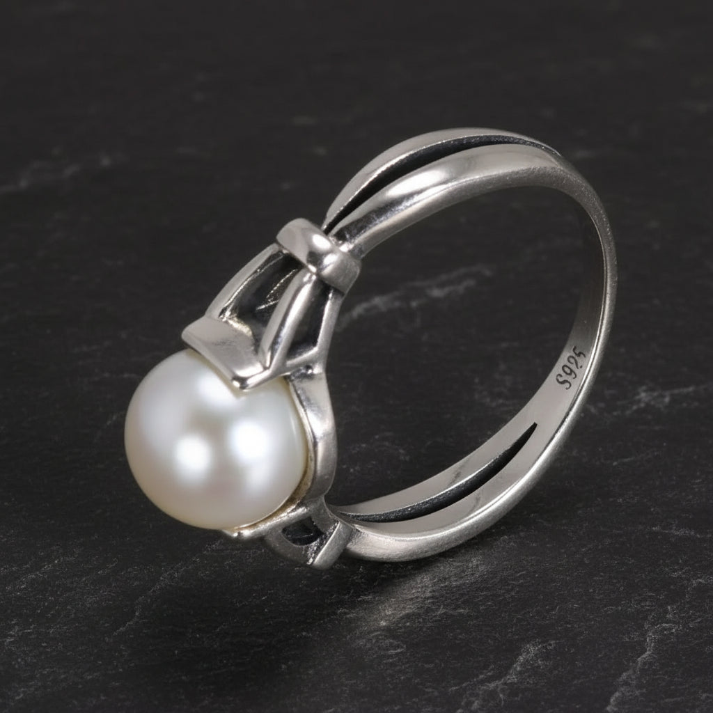 Twilight Real S925 Sterling Silver Bella Swan Natural Moonstone Ring - Twilight -