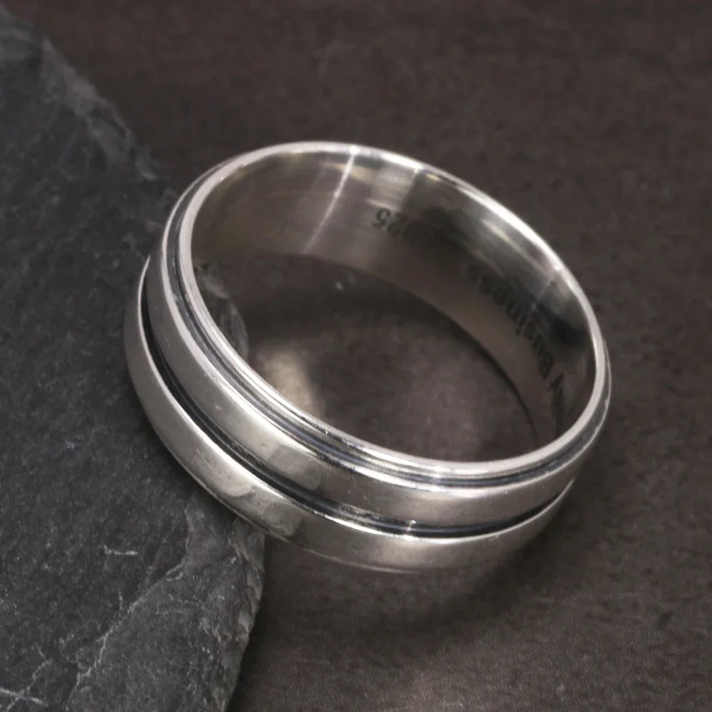 Supernatural Real S925 Sterling Silver Dean Winchester Ring with Engraving - Supernatural - Ring Only / 7