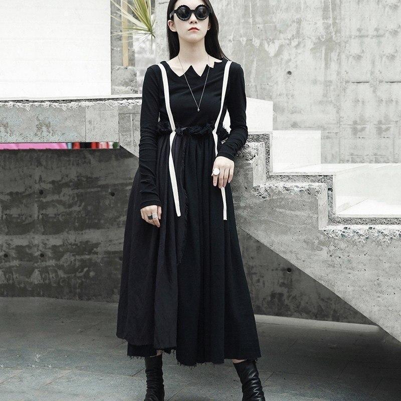 Women’s Black Punk Gothic Long Sleeve Chic Cut Out Collar Blouse - Lovez Aqua© -