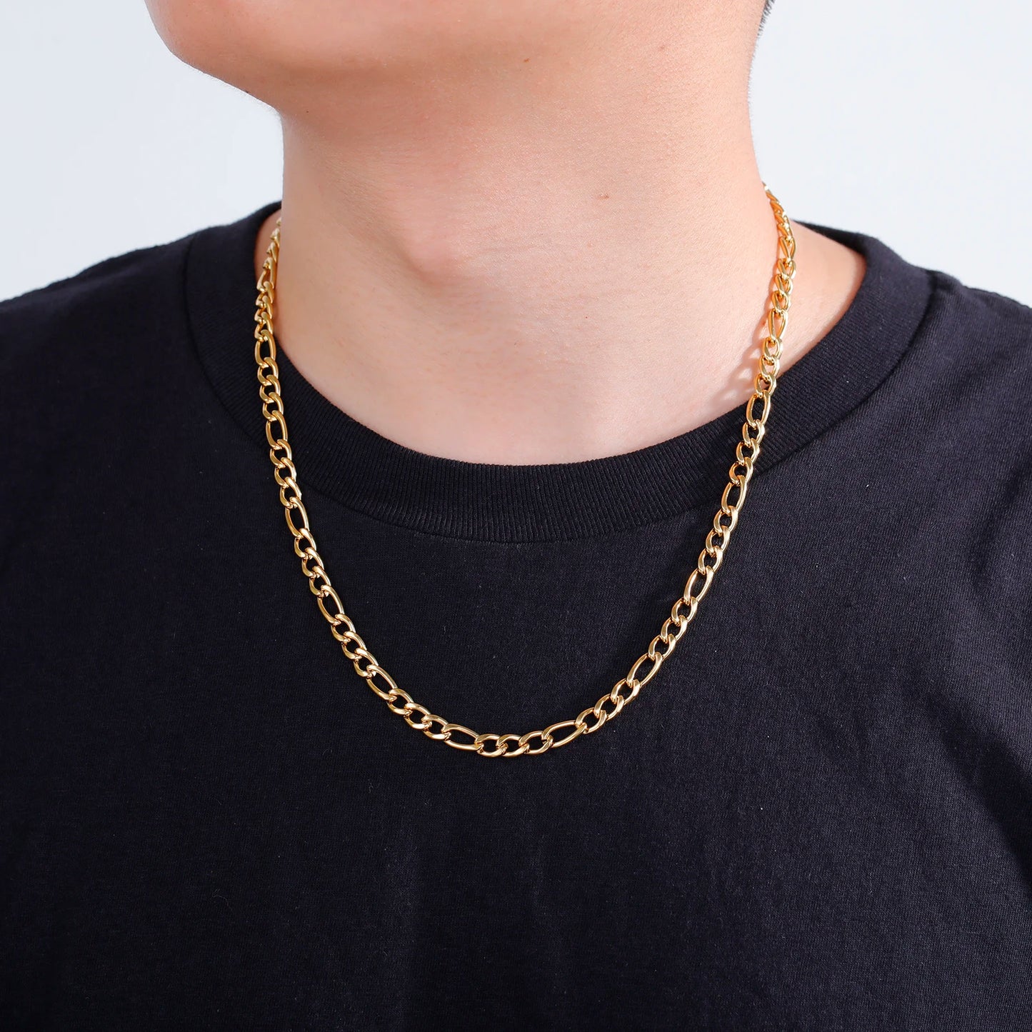 Men's Minimalist Chunky Basic Punk Stainless Steel Chain Necklace - Lovez Aqua© -