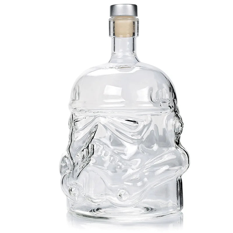 Disney Star Wars Storm Trooper Helmet Shaped Wine Decanter & Optional Glass Set - Lovez Aqua© -