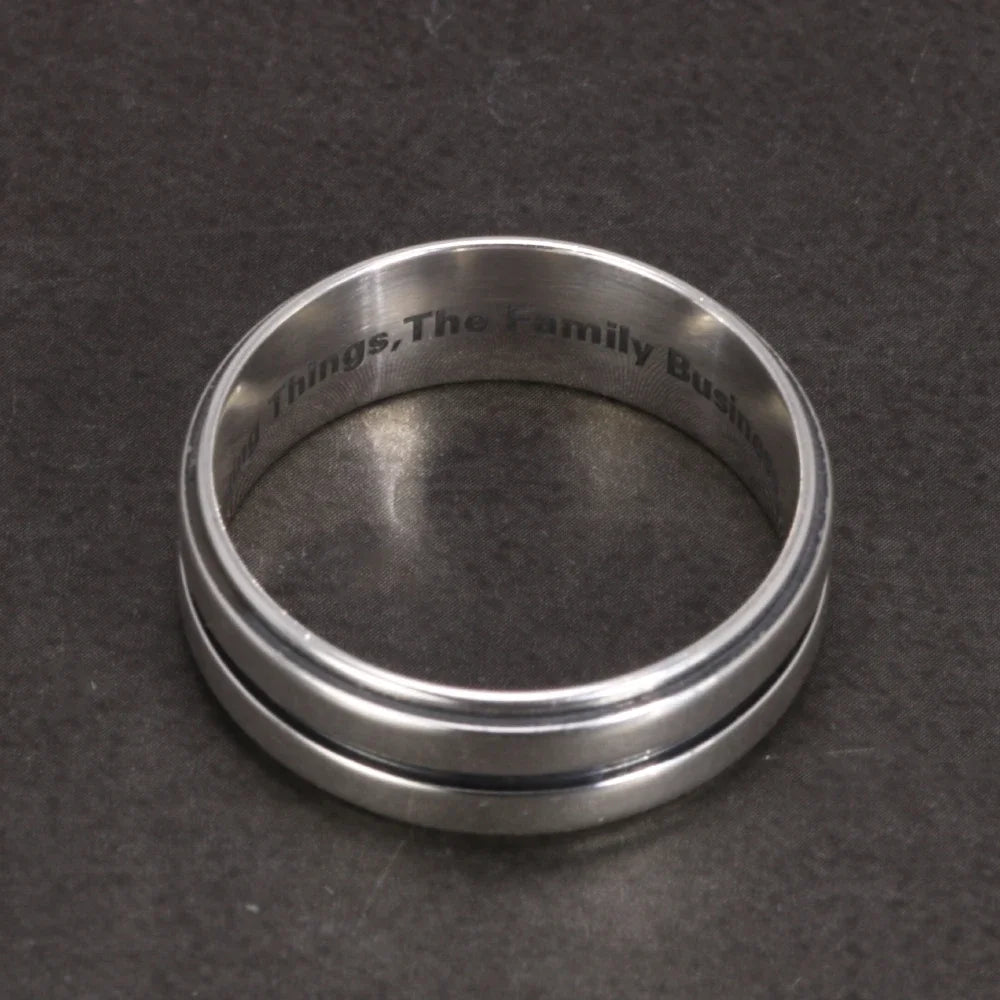 Supernatural Real S925 Sterling Silver Dean Winchester Ring with Engraving - Supernatural -