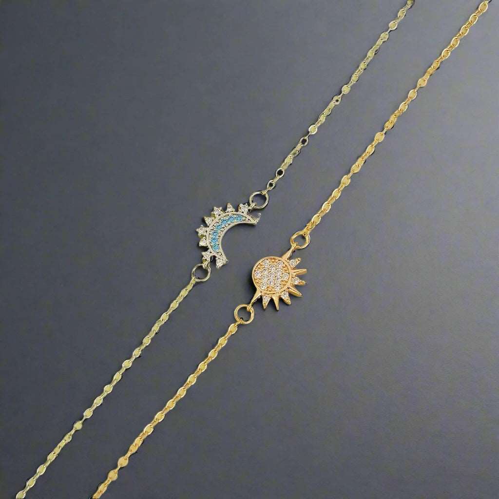 Pandora Replica Moon & Sun Ying & Yang Sparkling Cubic Zirconia Women's Bracelets - Pandora -