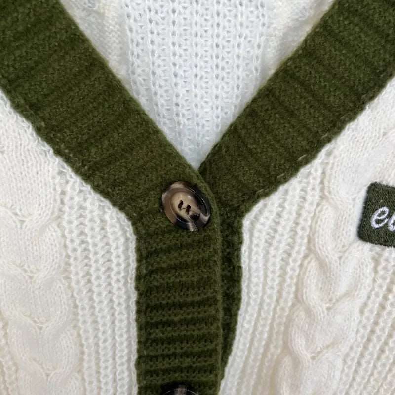 Taylor Swift Evermore Black & White Cozy Knitted Embroidered Women's Cardigan - Lovez Aqua© -