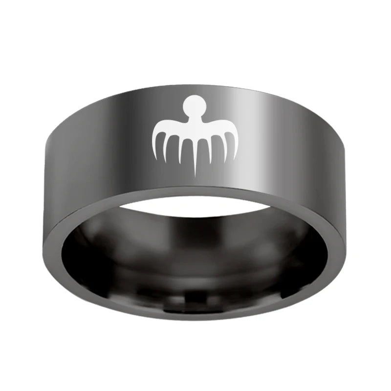 James Bond Stainless Steel Spectre Octopus Men's Ring - James Bond - Black / 14