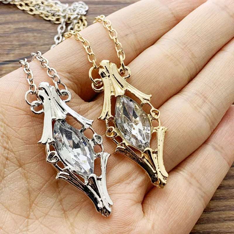 Lord of the Rings Light of Earendil Galadriel Gift Crystal Bottle Necklace - Lord of the Rings -