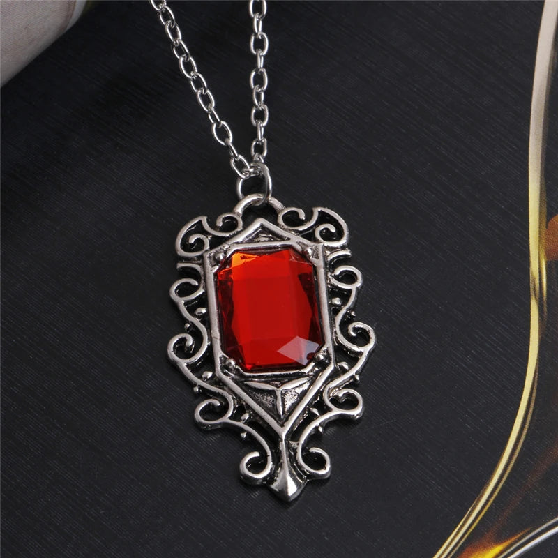 Mortal Instruments Isabelle Lightwood's Family Heirloom Ruby Pendant Necklace - The Mortal Instruments -