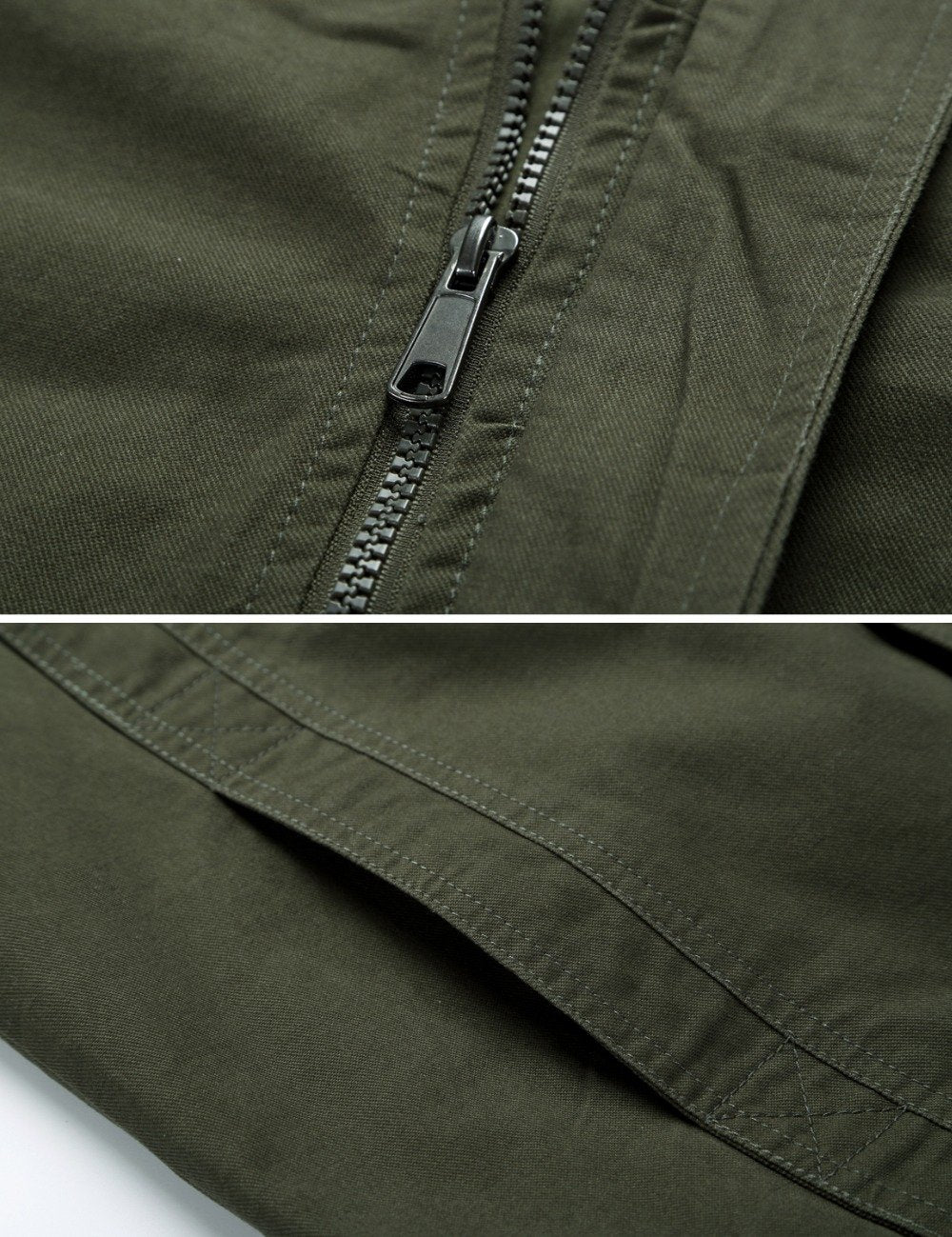 Men’s Airborne Cotton Bomber Jacket with Button Pockets - Lovez Aqua© -