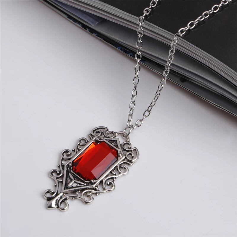 Mortal Instruments Isabelle Lightwood's Family Heirloom Ruby Pendant Necklace - The Mortal Instruments -