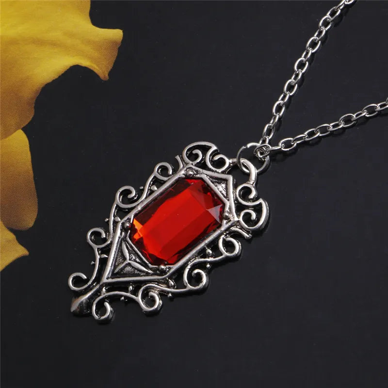 Mortal Instruments Isabelle Lightwood's Family Heirloom Ruby Pendant Necklace - The Mortal Instruments - Default Title