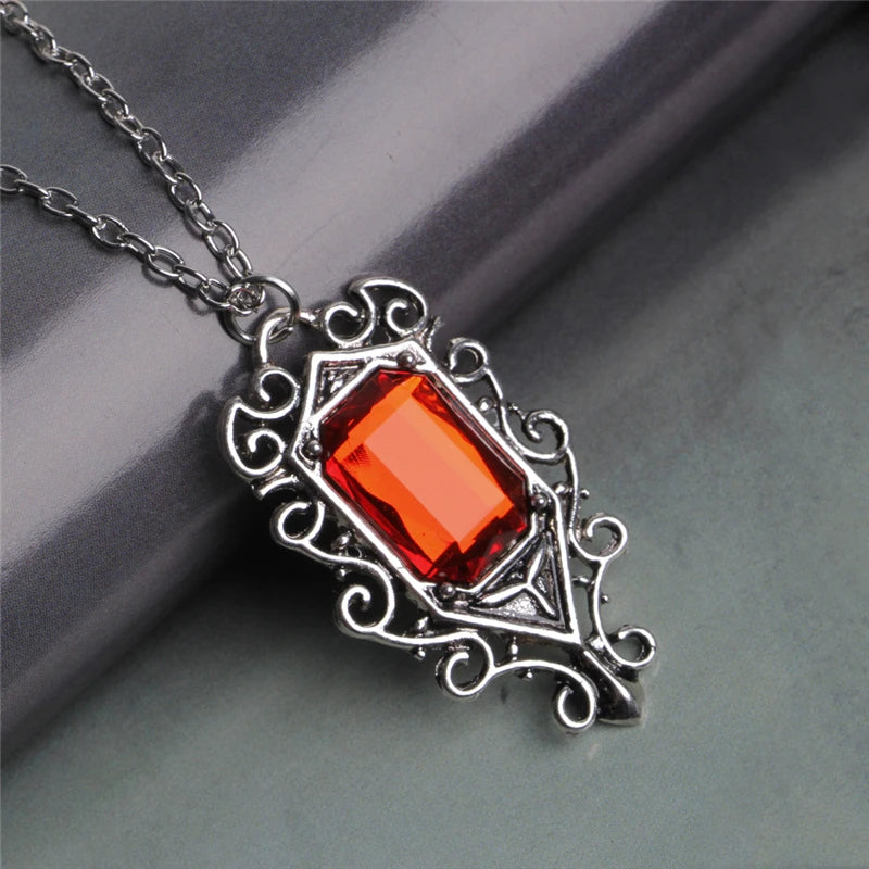 Mortal Instruments Isabelle Lightwood's Family Heirloom Ruby Pendant Necklace - The Mortal Instruments -