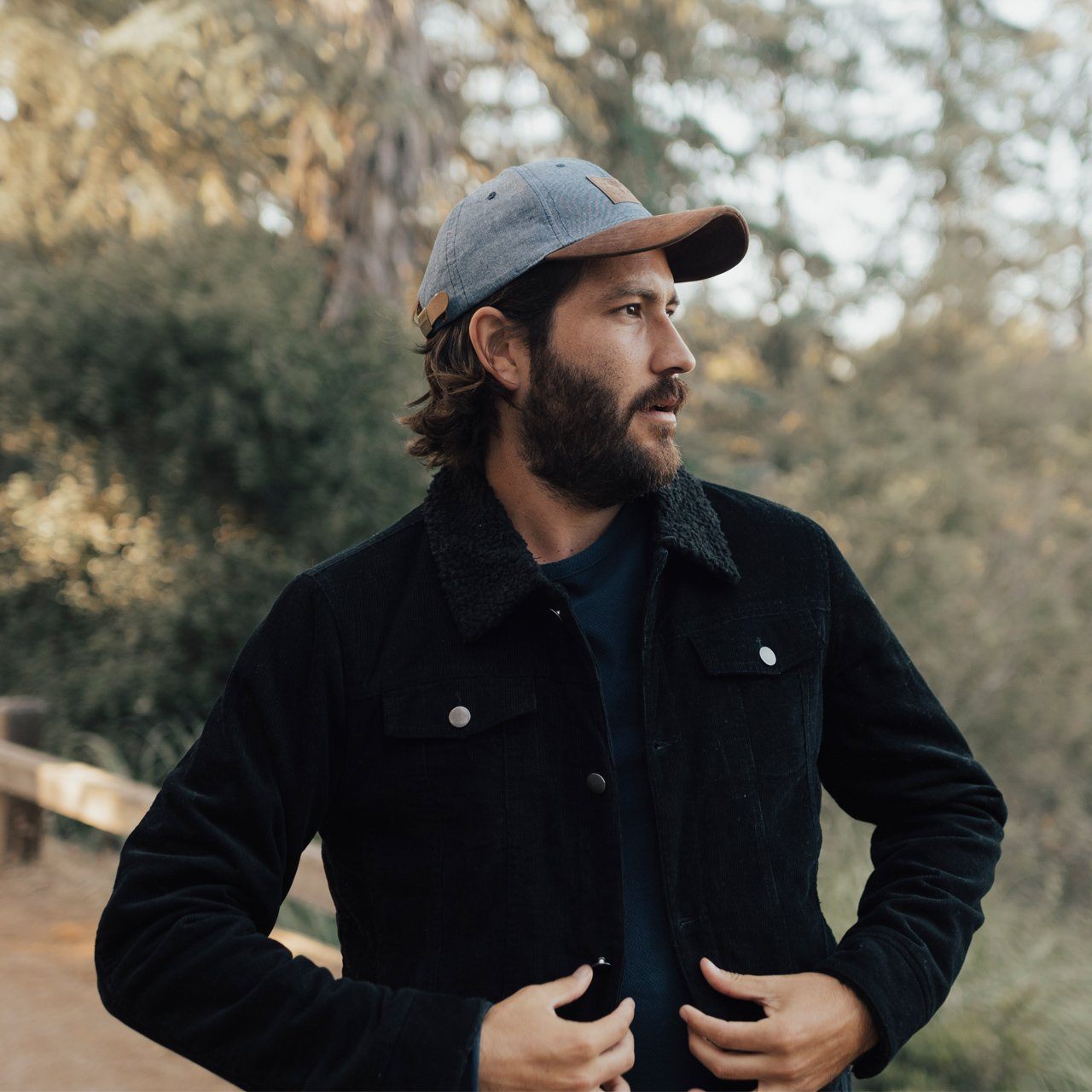 Men's Corduroy Aviator Jacket with Sherpa Lining - Lovez Aqua© -