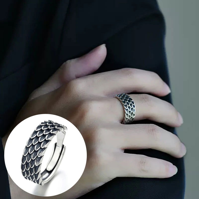 925 Sterling Silver Fourth Wing Dragon Themed Women's Rings - Fourth Wing - AL120335