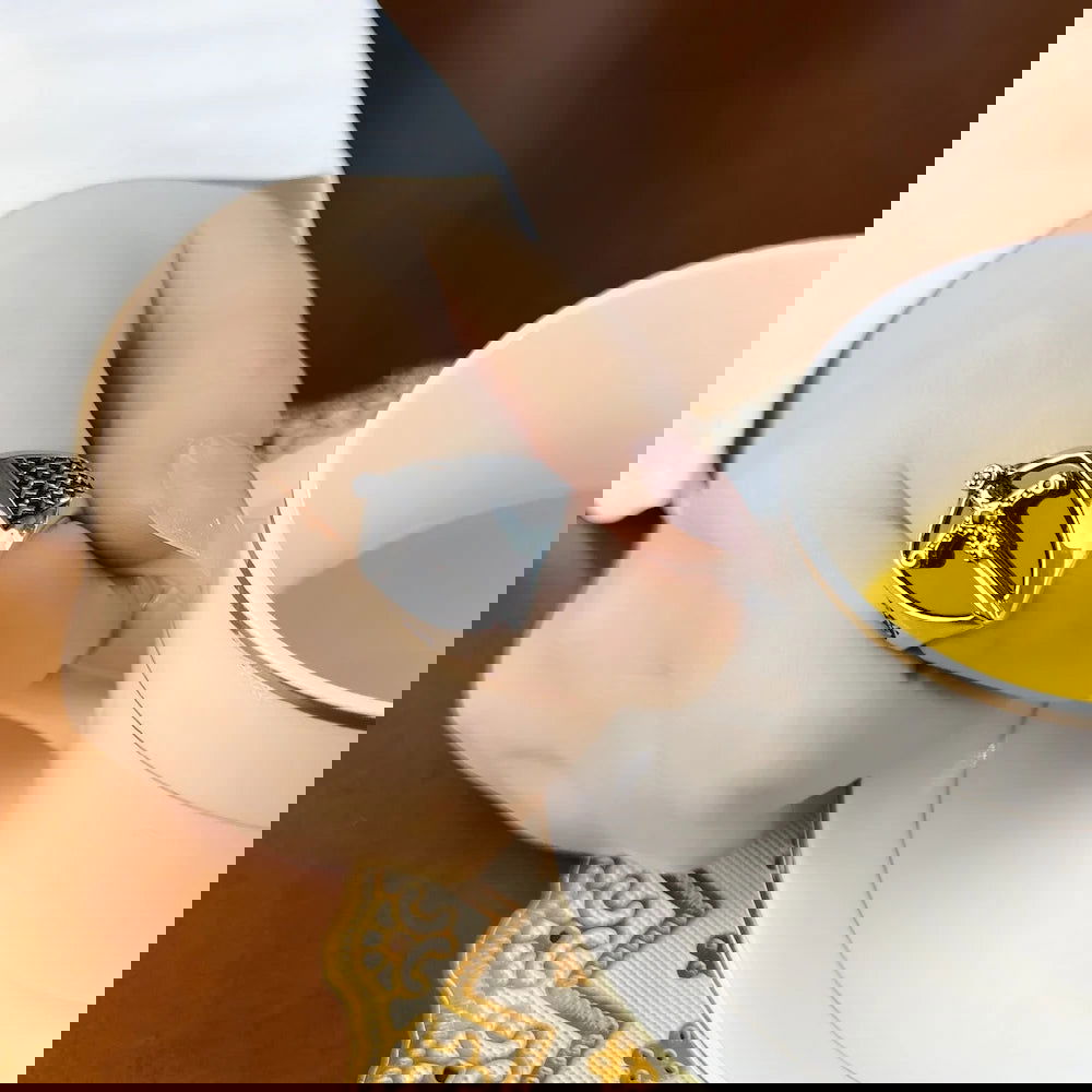 925 Sterling Silver Vintage Unisex Signet Mystical Sword Chunky Ring - Lovez Aqua© -