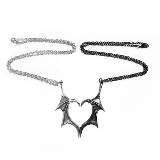 ACOTAR Feyre & Rhysand Illyrian Fae Bat Wings Couple Necklaces (2 Pcs) - ACOTAR -