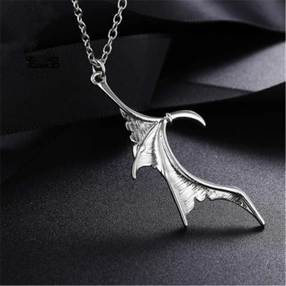 ACOTAR Feyre & Rhysand Illyrian Fae Bat Wings Couple Necklaces (2 Pcs) - ACOTAR -