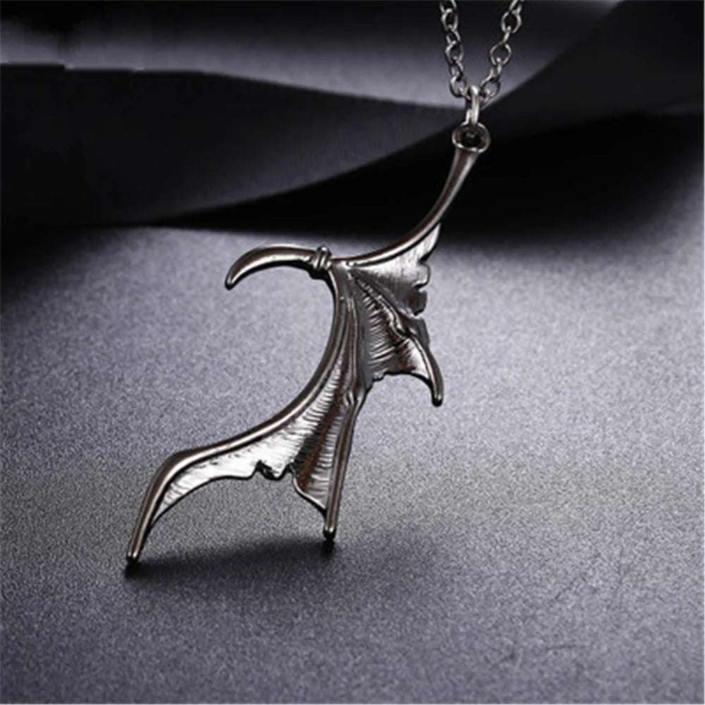 ACOTAR Feyre & Rhysand Illyrian Fae Bat Wings Couple Necklaces (2 Pcs) - ACOTAR -