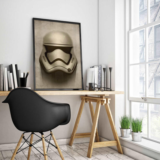 Disney's Star Wars Stormtrooper Helmet Abstract Art Print Poster - Disney -