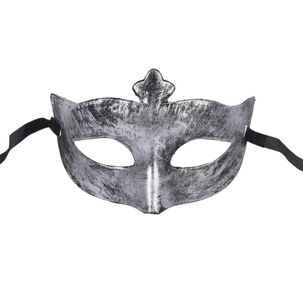 Elegant Filigree Venetian Masquerade Mask with Metallic Finish