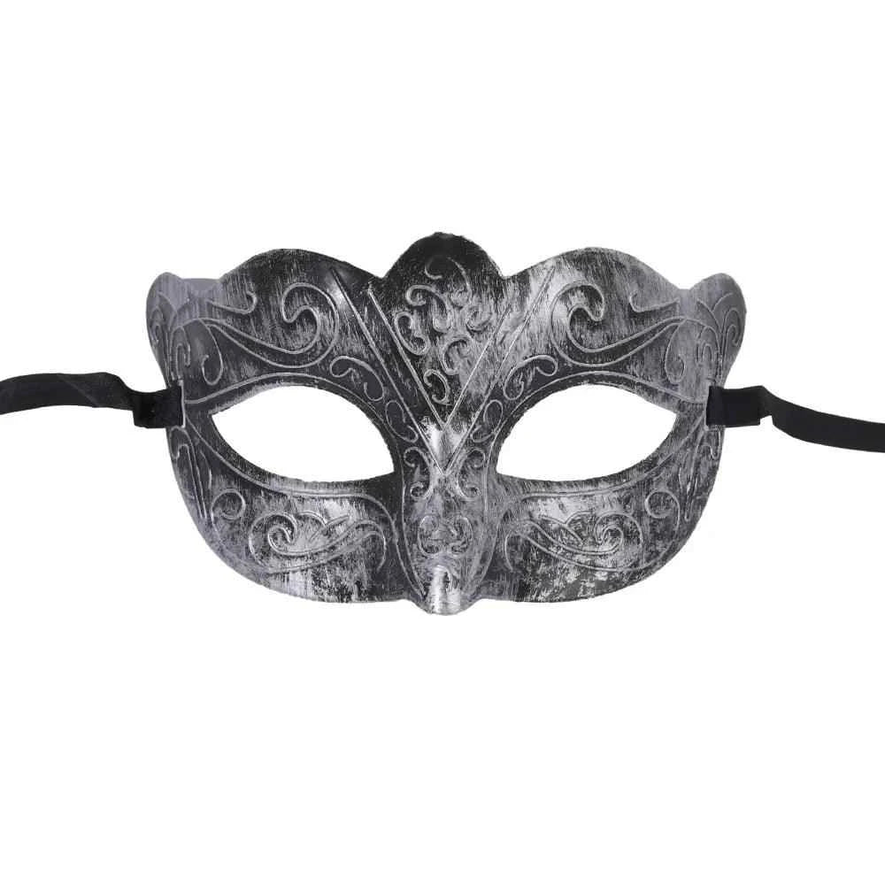 Elegant Filigree Venetian Masquerade Mask with Metallic Finish