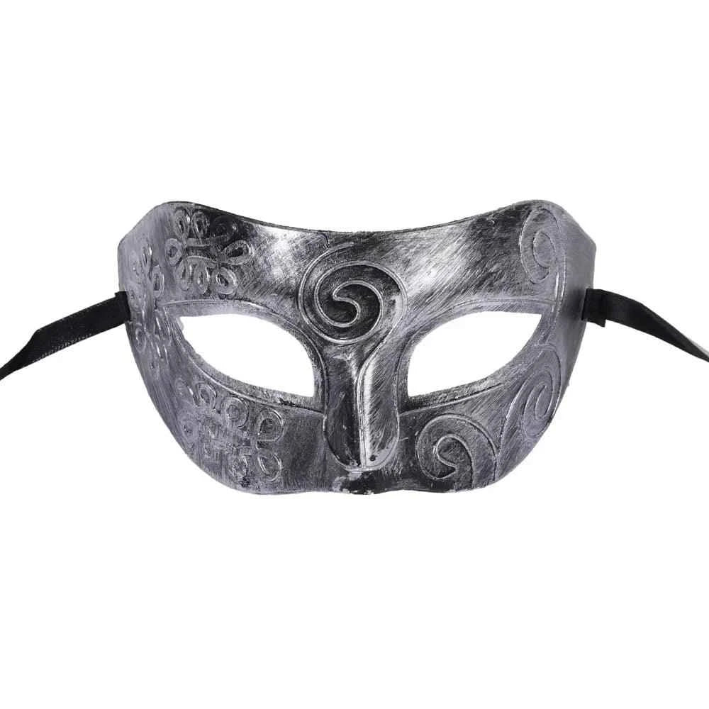 Elegant Filigree Venetian Masquerade Mask with Metallic Finish