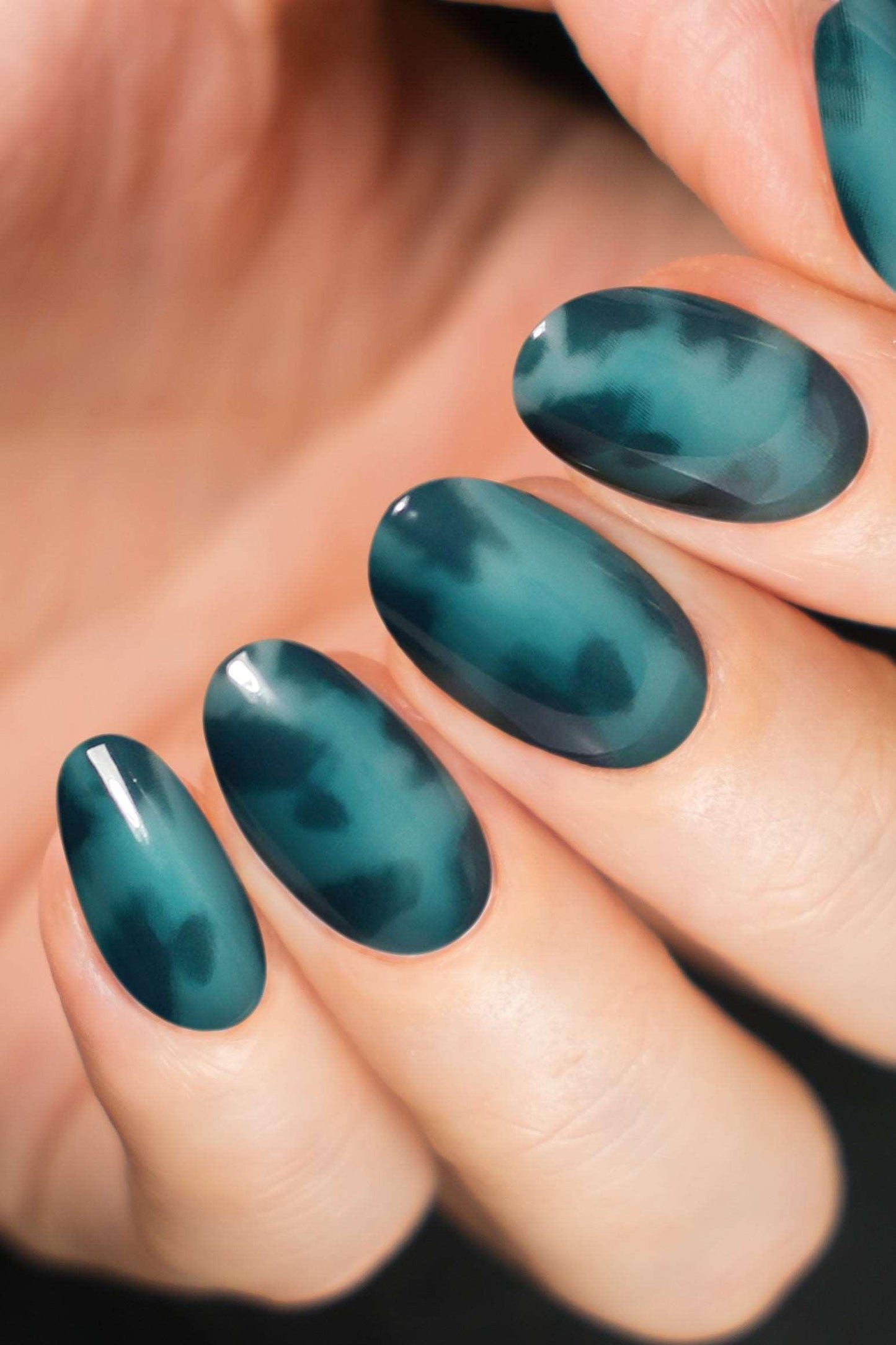 Emerald Jungle - Leopard Print Green Soft & Durable Press-On Nails (28 Pack) - Lovez Aqua© -