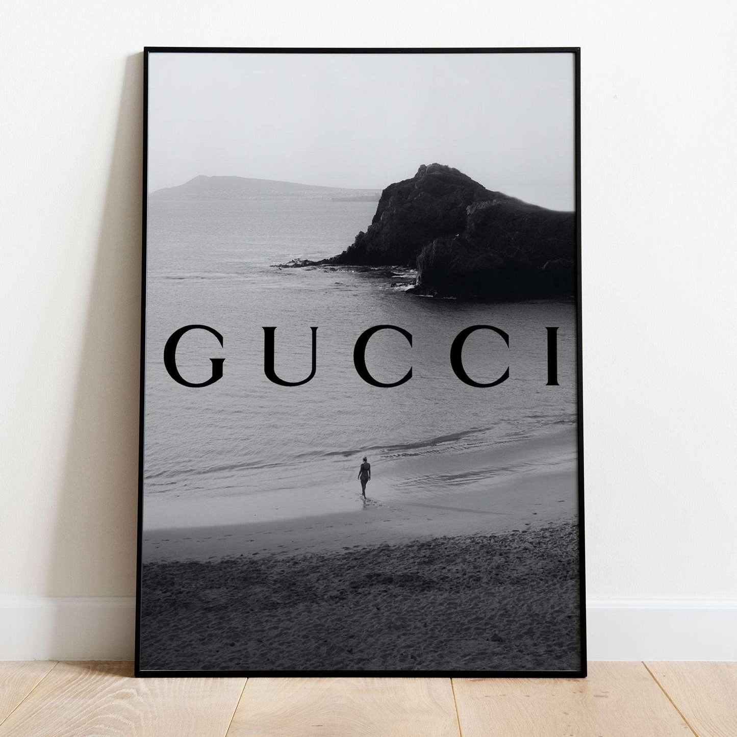 Gucci Monochrome Beach Landscape Art Poster Print - Gucci -