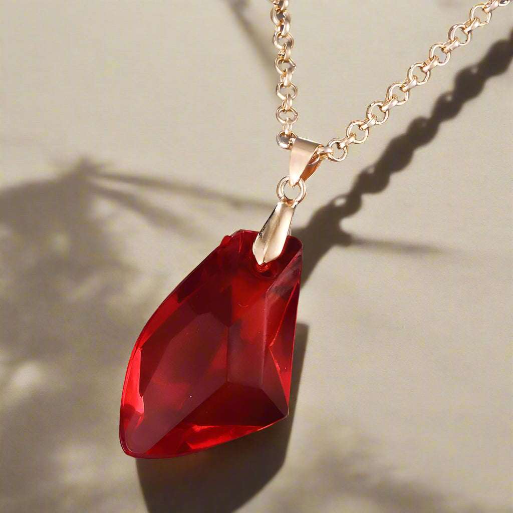 Harry Potter Philosopher Stone Elixir of Life Red Acrylic Pendant Necklace - Harry Potter -
