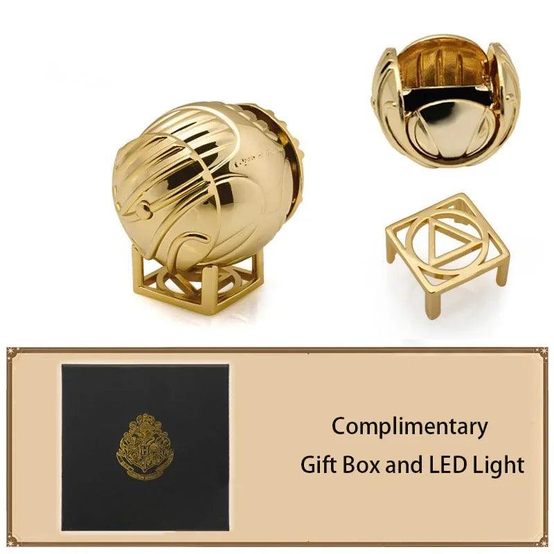 Harry Potter Golden Snitch Metal Engagement Ring Jewelry Box For Proposal - Harry Potter - C