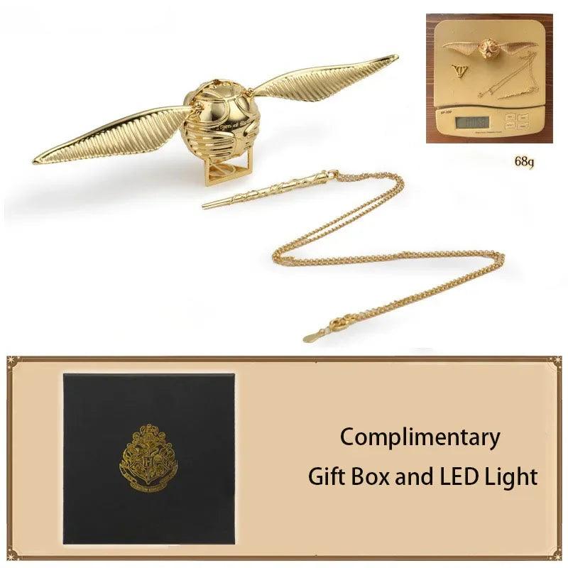 Harry Potter Golden Snitch Metal Engagement Ring Jewelry Box For Proposal - Harry Potter - Gold Wings A