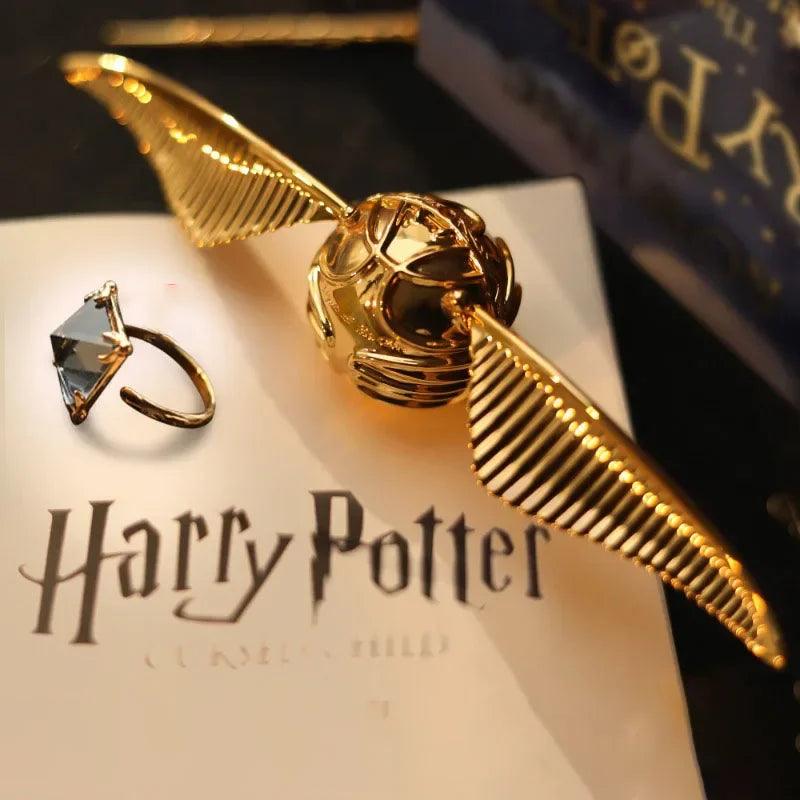 Harry Potter Golden Snitch Metal Engagement Ring Jewelry Box For Proposal - Harry Potter -