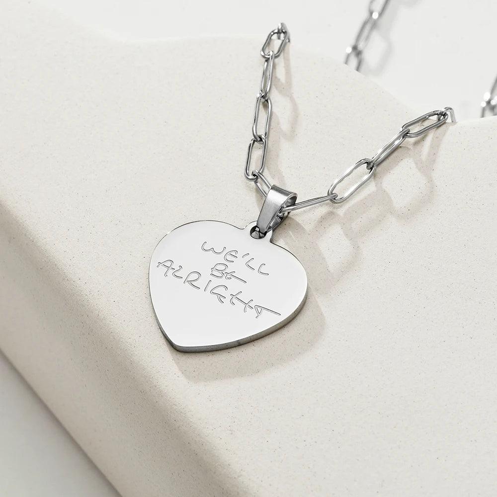 Harry Styles "We'll Be Alright" Fine Line Stainless Steel Pendant Necklace - Harry Styles -