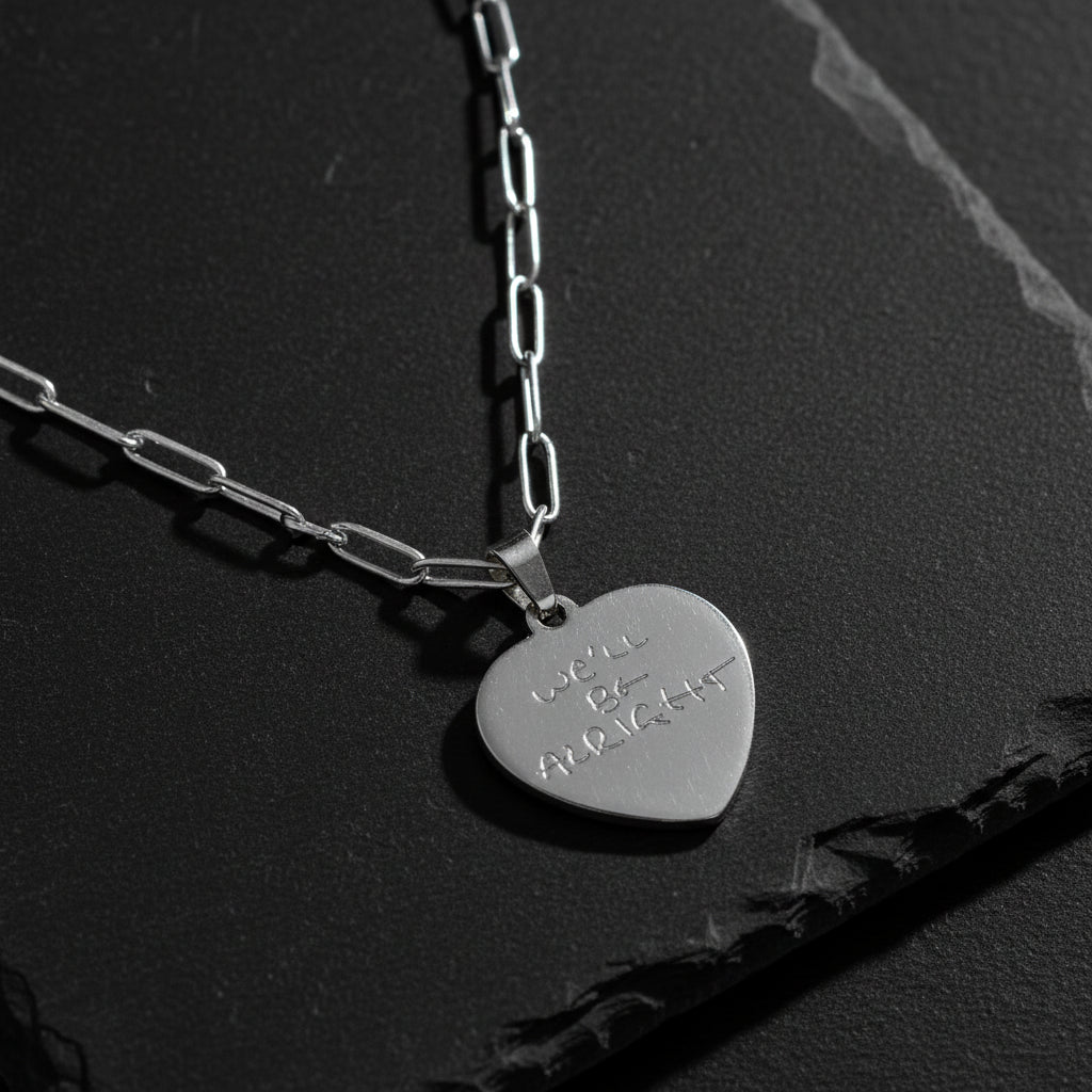 Harry Styles "We'll Be Alright" Fine Line Stainless Steel Pendant Necklace - Harry Styles -