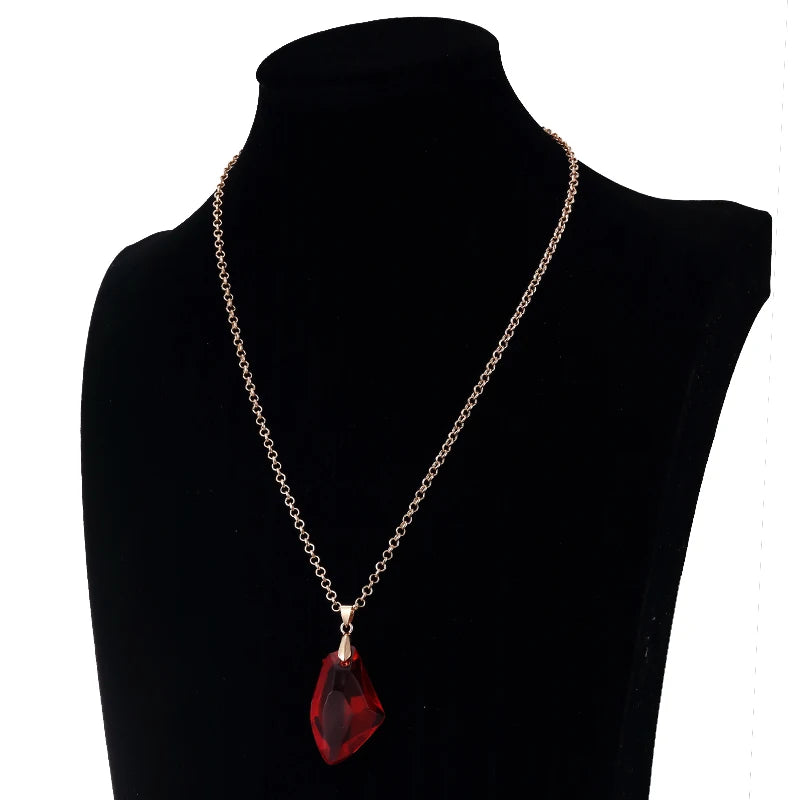 Harry Potter Philosopher Stone Elixir of Life Red Acrylic Pendant Necklace - Harry Potter -