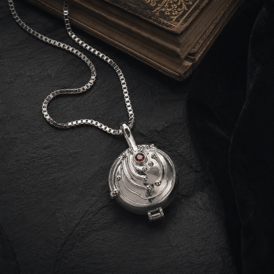 Elena Gilbert Vervain Necklace | The Vampire Diaries Sterling Silver Locket Replica
