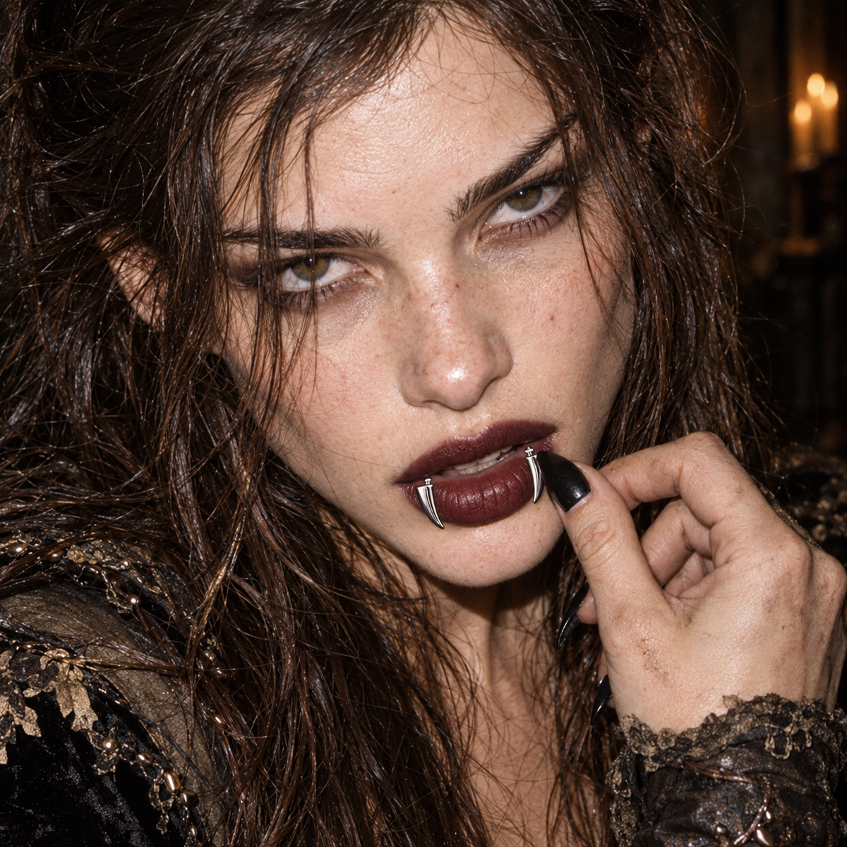 vampire fang lip ring, non piercing lip ring, fake snake bites, gothic lip cuff, fake lip piercing, vampire lip jewelry, black lip ring, silver lip ring, stainless steel lip cuff, gothic body jewelry, non piercing labret, snake bite lip jewelry, vampire accessories, Halloween lip jewelry, alternative fashion jewelry, punk lip cuff, fake fang piercing, gothic makeup accessory
