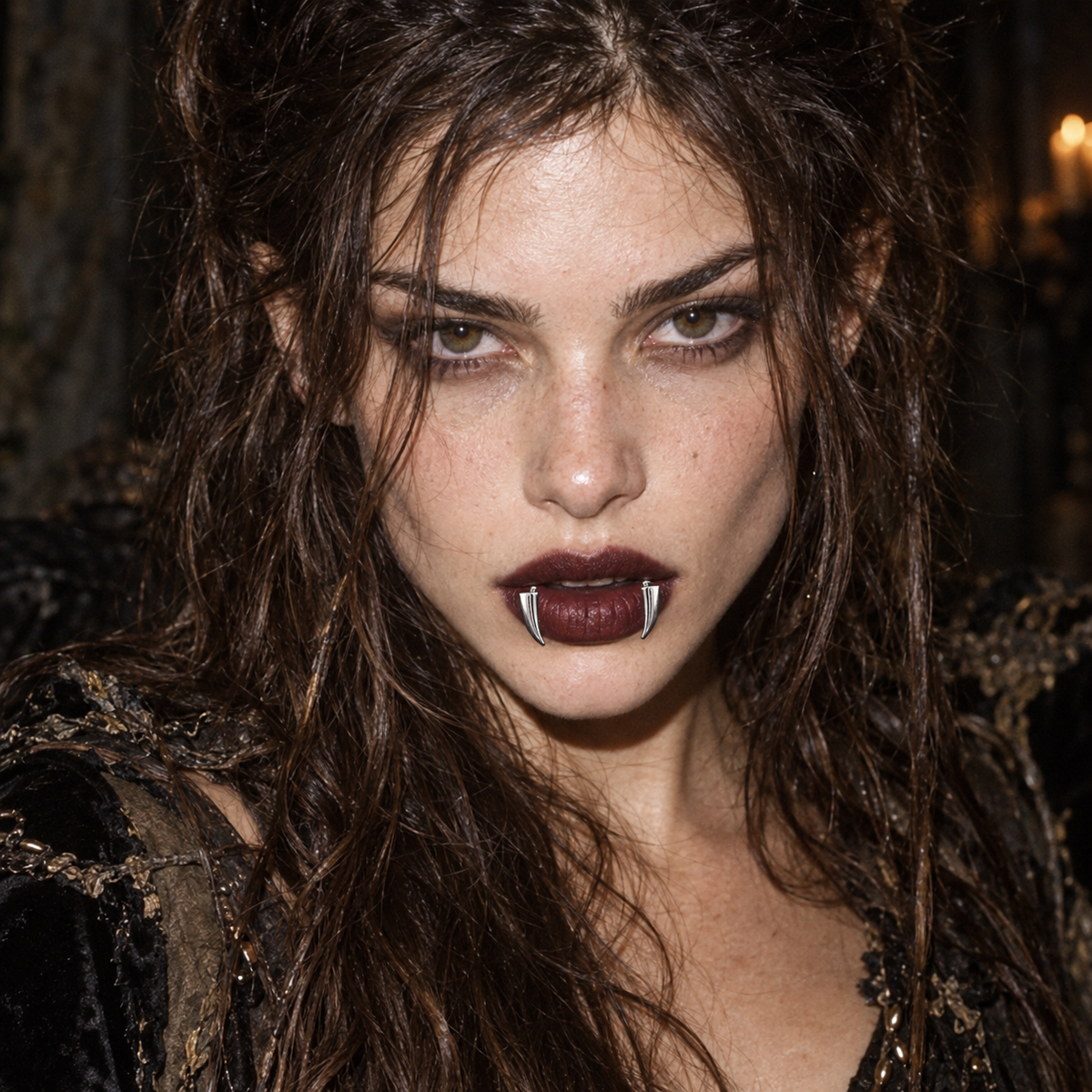 vampire fang lip ring, non piercing lip ring, fake snake bites, gothic lip cuff, fake lip piercing, vampire lip jewelry, black lip ring, silver lip ring, stainless steel lip cuff, gothic body jewelry, non piercing labret, snake bite lip jewelry, vampire accessories, Halloween lip jewelry, alternative fashion jewelry, punk lip cuff, fake fang piercing, gothic makeup accessory