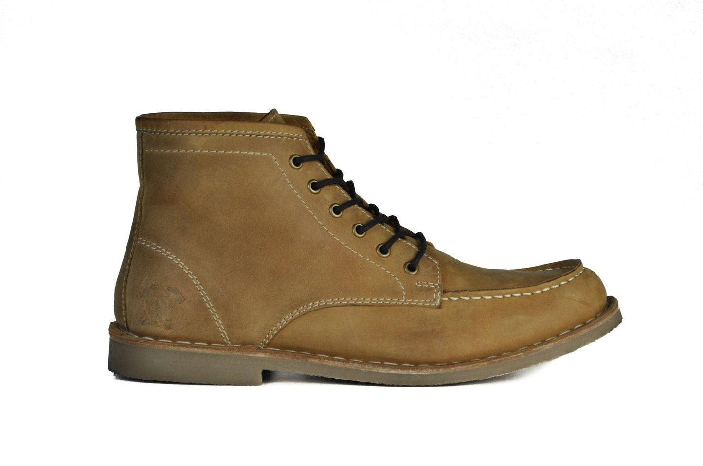 Men's Tan Robust Lace-Up Leather Boots - Lovez Aqua© -