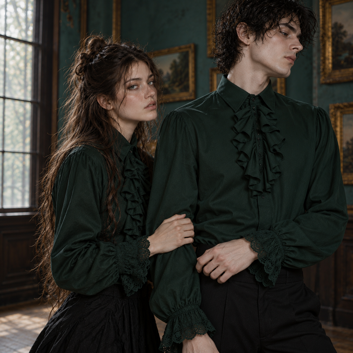 Men’s & Women’s Ruffled Poet Shirt | Gothic Victorian Blouse