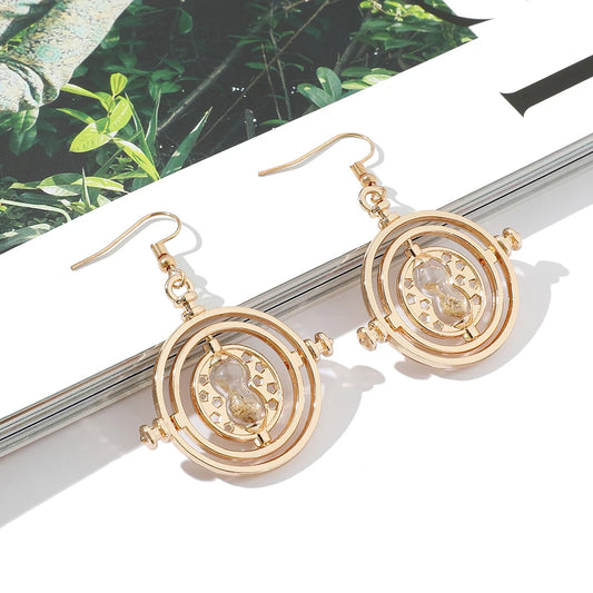 Harry Potter Prisoner of Azkaban Time Turner Hourglass Women's Earrings - Lovez Aqua© -