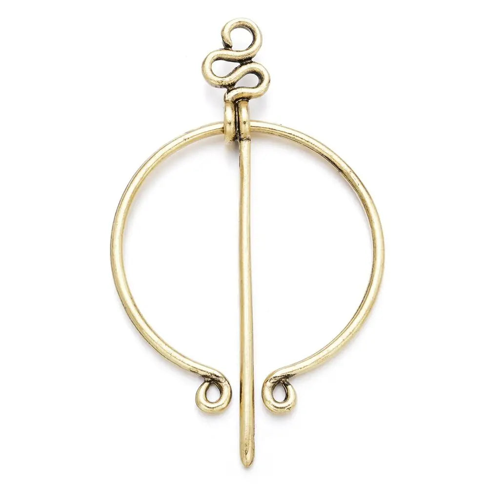 Women's Viking Celtic Knot Medieval Renaissance Shawl Pin Brooch