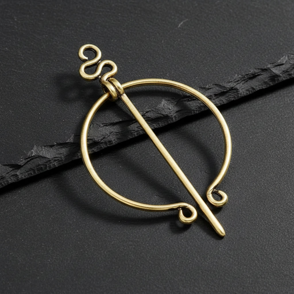 Women's Viking Celtic Knot Medieval Renaissance Shawl Pin Brooch
