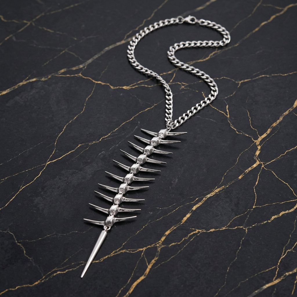 gothic spine necklace, silver vertebrae necklace, spine back jewelry, anatomical body chain, gothic back necklace, skeleton spine jewelry, silver back chain, alternative fashion jewelry, cyber gothic accessories, vertebrae body jewelry, gothic bridal jewelry, open back dress necklace, dark fantasy jewelry, skeletal necklace women, avant garde accessories, punk body jewelry, exposed spine necklace, bone inspired jewelry