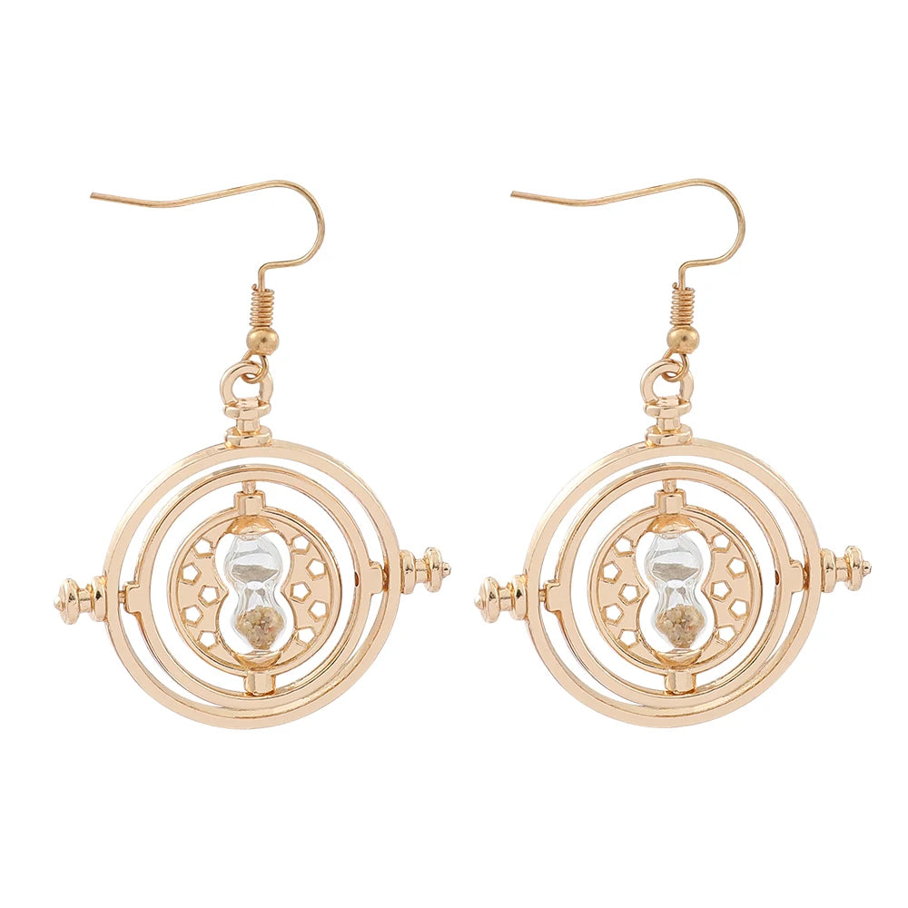 Harry Potter Prisoner of Azkaban Time Turner Hourglass Women's Earrings - Lovez Aqua© -