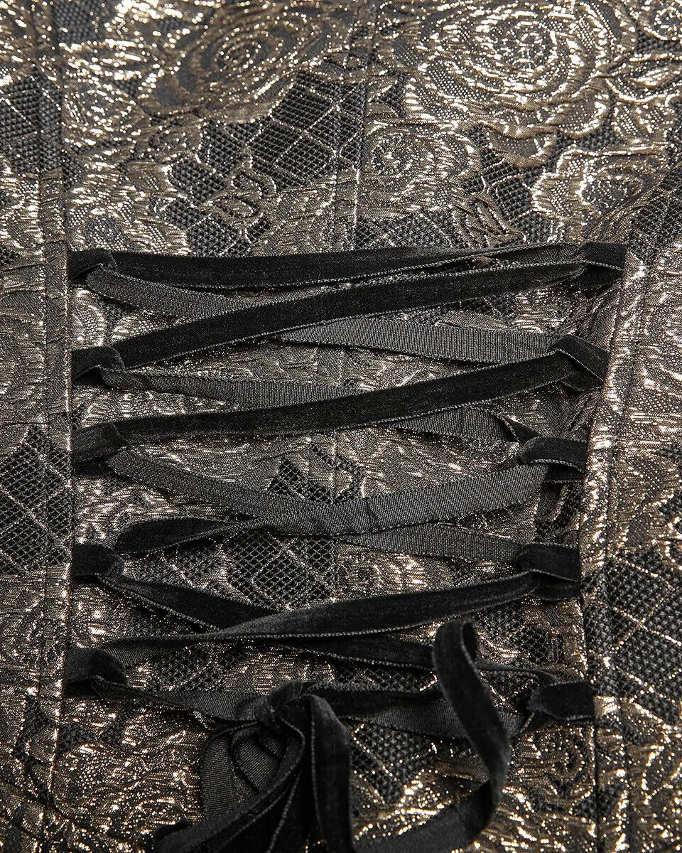 Regency Aristocrat Men’s Brocade Tailcoat Jacket – Renaissance Edwardian Embroidered Coat