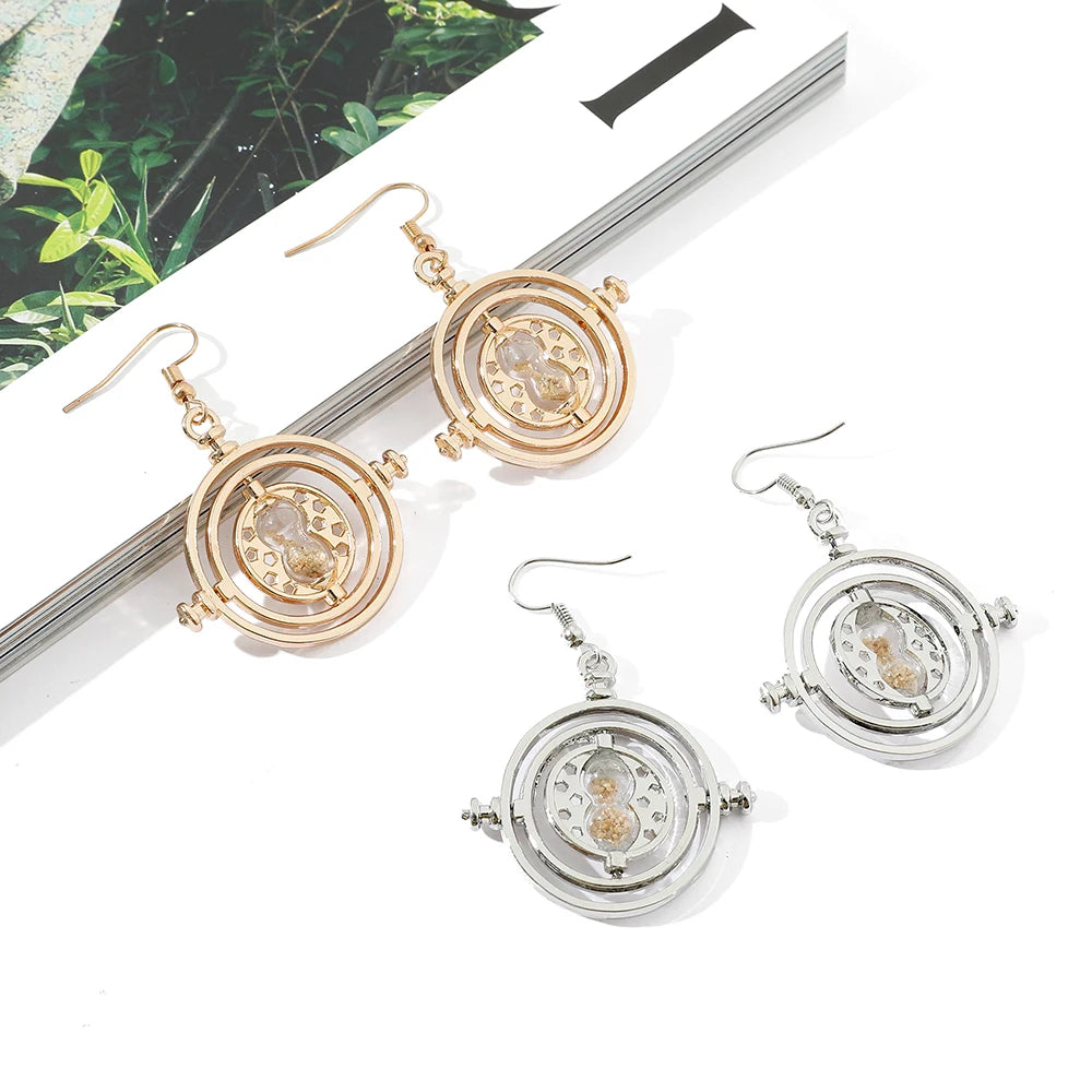 Harry Potter Prisoner of Azkaban Time Turner Hourglass Women's Earrings - Lovez Aqua© -