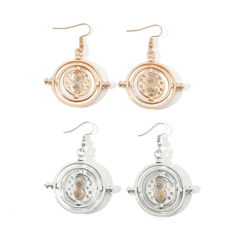 Harry Potter Prisoner of Azkaban Time Turner Hourglass Women's Earrings - Lovez Aqua© -