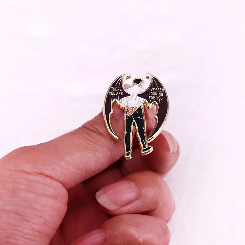 ACOTAR "There you are. I've been looking for you." Rhysand Brooch Pin - ACOTAR -