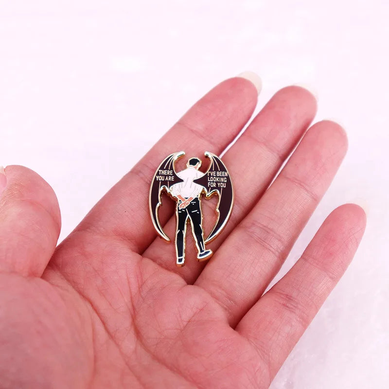 ACOTAR "There you are. I've been looking for you." Rhysand Brooch Pin - ACOTAR -