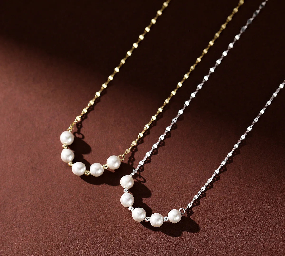 S925 Sterling Silver Women’s Vintage Pearl Necklace – Minimalist & Timeless Fine Jewelry